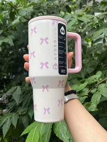 hydrojug Limited Edition Traveler 32oz/40oz Water Bottle With Handle & Flip Straw - Fits In Cup Holder, Leak Resistant Tumbler-Reusable Insulated Stainless Steel - Gifts For Women & Men - BOWS - View 10