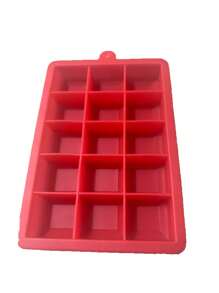 1pc - Ice Cube Mold Silicone, 15 Grid Ice Maker Mold Square Ice Cube Container Flexible Ice Cube Tray Dishwasher Friendly Food Container, Food Tray, Portable Ice Box