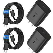 Cargador USB C, Cargador Tipo C 25W Super Rápido con Cable de Carga Rápida USB C a Tipo C, Compatible con Samsung Galaxy S26 S25 S24 S23 S22 S21 S21+/S21 Ultra/S20/S20 Ultra/Note 20 Ultra/Note 10, Carga Rápida Compatible con iPhone17/16/15/Pro/Pro Max - Tipo de Enchufe A Japonés (100V) - Ver 8