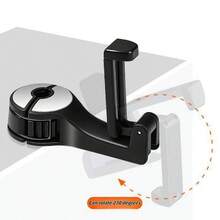 1/2pcsUpgraded 2 Pieces Car Headrest Invisible Hook 2-In-1 Car Seat Hook With Phone Holder For Hands-Free Accessory Organization, Versatile Space Saver For Wallets, Backpacks, Toys, Bottles, And Drink Caddies, Travel Essential, Lightweight Durable Finish, Universal Fit For Most Cars, Convenient Mounting, Keeps Essentials Neatly Accessible During Commutes And Road Trips - Multicolor - View 7