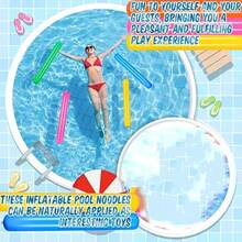 1 Stück aufblasbarer Schwimmstab, bunte PVC Schwimmhilfen für Erwachsene Outdoor Wassersport Zubehör, Strand-Pool-Party Dekoration, aufblasbarer Schwimmstab