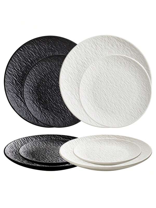 1pc/4pcs Reusable Snack Trays, Small Plates, Cup Holders, Coffee Cup Trays, Decorative Fruit Plates, Dessert Platters, Bread Trays, Kitchen Supplies Trays, Dining Table Decor Plates, Room Decor Trays, Holiday Party Christmas Decorative Trays