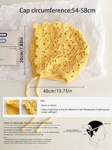 1pc Vintage Hollow Straw Brimmed Bucket Hat For Women, Spring/Summer Lace Tie Bucket Hat Breathable Sun Hat - Straw Bucket Hat - View 3