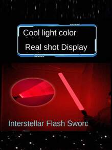 1pc/2pcs 1set Random Color Random Style Retractable Laser Sword,Two-In-One FlashingAnd Glowing Stick DecompressionToy(Battery Not Included)Some PartsColor Random,Deadpool Sword,Game,Christmas Decoration