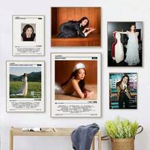 1 件礼物现代流行著名时尚歌手 Laufey 音乐专辑封面海报帆布画墙壁艺术图片酒吧俱乐部家居装饰可选框架 - 彩色 - 查看 2