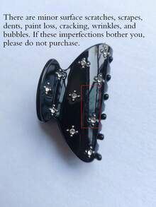 中号水钻镶嵌半圆形发爪夹，可爱星空设计，优雅女士时尚发夹配饰