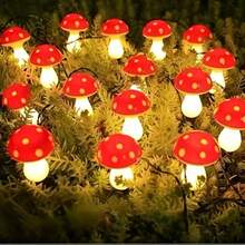 20pcs/12pcs/8pcs Lampu Jamur Bertenaga Surya, Lampu Lantai untuk Dekorasi Taman, dengan 8 Fungsi, Cocok untuk Taman, Paskah, Natal, Halloween, dan Acara Lainnya - energi matahari - View 5