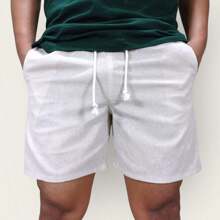 Kit 3 Shorts De Linho Premium Bermuda Mauricinho Masculino Casual Basico Confortavel Cintura Com Cordão