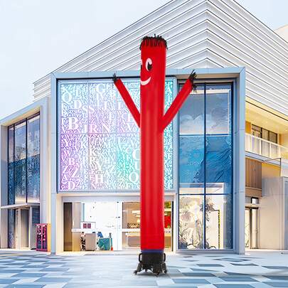 Inflatable Tube Man Set, 20 Ft Tall, Wacky Waving Inflatable Dancing Tube Guy With 1 HP Blower, PP Shell IPX3 Waterproof Blower Fan, For Outdoor Advertising Business Store Party