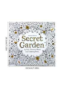 1pc Random Style Students Stress Relief Drawing Coloring Book, Mandalas Coloring Pages, English Version Random Design