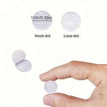 400pcs (200 Pairs) 0.36 Inch Diameter Self-Adhesive Round Dot Stickers, Suitable For Arts, Crafts, School Classrooms, Home And Office, Essential For Back To School - White - View 4