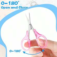 1pc Small Multi-Purpose Scissors, Stainless Steel Sharp Mini Detail Craft Scissors With Protective Cover,3.5 Inches (About 8.9 Cm) Small For Embroidery, Paper Cutting, Sewing, Knitting, And Handicrafts