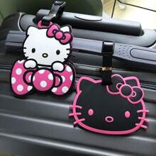 Sanrio Kawaii Hello Kitty Gepäckanhänger Anime Sanrio Kuromi Melody Gepäckanhänger Koffer ID Adresshalter Gepäck Bordanhänger Tragbarer Kofferanhänger Anhänger Urlaub Flitterwochen Für Schule Für Fliegen Für Kreuzfahrt Für Taschen Für Gepäck Schul-Accessoires Schulsachen