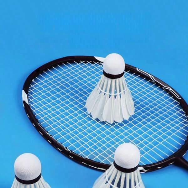 12/6/3 Pcs/Set Outdoor Badminton Shuttlecocks For Practice & Training, White Color