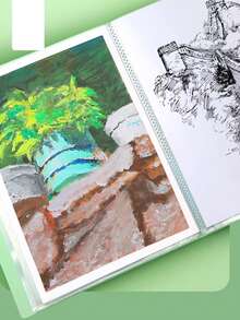 多层 A4 文件夹，透明套清晰文件整理器，大容量学生试卷存储相册学校用品，返校 - 彩色 - 查看 8