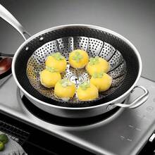 1-Piece Thickened Stainless Steel Lotus-Fold Steamer – Expandable Multi-Layer Vegetable Steamer Basket With Collapsible Design, Heat-Resistant Kitchen Tool For Healthy Cooking & Fruit Draining
