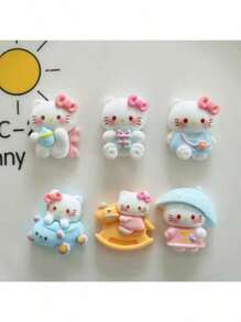 Sanrio 1 pieza Juguete esponjoso y suave con diseño creativo y lindo de dona, juguete anti-estrés de rebote lento, serie de verano con diseño de dona, pata de gato de caricatura, juguete esponjoso de barro, juguete esponjoso de gofre, juguete realista anti-estrés, etiqueta suave, regalo de fiesta (estilo y color aleatorio)