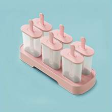 Moule à glace DIY 1 pièce - Glaçons, sorbets et sucettes glacées faits maison - Pack de 6 trous Accessoires de cuisine