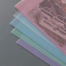 10pcs Heavy Duty L-Shaped Clear A4 Document Folders, Transparent Single Page Protector Sleeves, File Holders For Exams/Papers