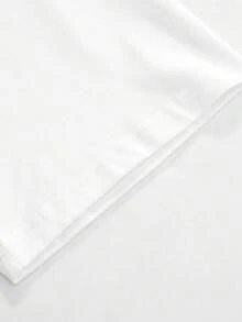 Men's Jesus Print Round Neck Graphic Tee, Vintage  Casual Short Sleeve T-Shirt For Daily Wear, Men's Summer Outfit, Top - 白色 - 查看 5