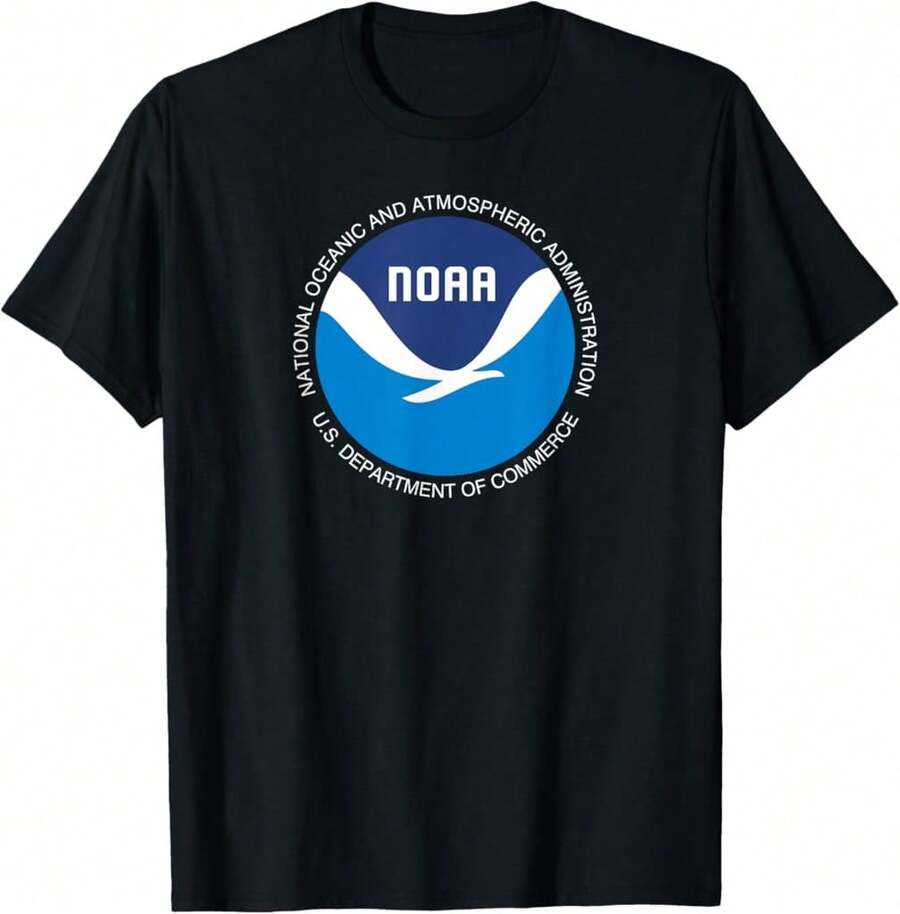 Noaa National Oceanic And Atmospheric Administration T-Shirt:DIS Gifts For Her - Black - View 1