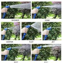 3X 伸缩重型橡胶花园软管，带高压水枪 - 3/4 英寸四季户外软管，适用于洗车、草坪护理和庭院工作，包括欧洲螺纹适配器 - 彩色 - 查看 7