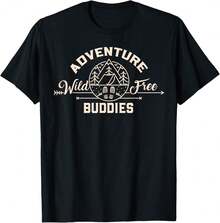 Funny Hiking Mountains Meme Quote Adventure Buddies T-Shirt)DIS Mother's Day Gifts - Black - View 1