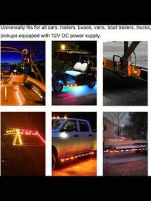 Round Mini LED Decorative Lights, Car Front And Rear Side Logo Indicator Lights, Outline Lights, Marker Signal Lights, Bullet Logo Lights, Waterproof Design, Enhance The Night Decoration Atmosphere Of The Whole Vehicle, Suitable For Trucks, RVs, Cars, Buses, Trailers, Auto Parts - Multicolor - View 3