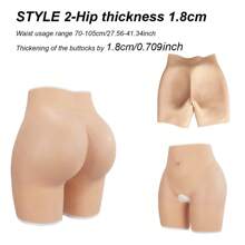 Fashion Women's Silicone Buttock Lifting Open-Crotch Pants, Honeycomb Silicone Buttocks Pad, Realistic Full Thigh Shaping Shapewear, Lifting Butt Line