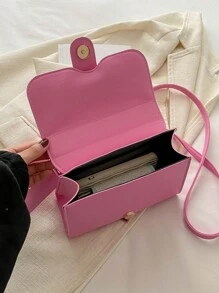 مجموعة من 2 حقيبة بمقبض علوي باللون الوردي، حقيبة كتف من جلد البولي يوريثان، حقيبة يد أنيقة للنساء مع محفظة نقود