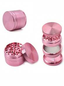 1pc Black Pink Purple 4-Layer Multicolor Aluminum Alloy Grinding Tool, Compact & Exquisite, Convenient, Grinding & Crushing, Kitchen Gadget, Premium Metal Multi-Purpose Grinder, Suitable For Peas, Soybeans, Spices, Portable, Easy To Use, Versatile, Compact Home Accessory, Gift Box (Christmas/Halloween) - Multicolor - View 8