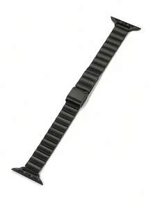 1 件女式竹节不锈钢表带，适用于 Series 10、9、8、7、6、5、4、3、2、1、SE，适合 38 毫米、40 毫米、41 毫米、42 毫米、44 毫米、45 毫米、46 毫米、49 毫米，配有长度调节工具 - 彩色 - 查看 15