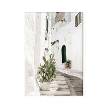 1 pieza Póster de fotografía de la antigua arquitectura de Puglia, Italia, regalos de viaje, imágenes de pared neutrales de estilo bohemio, pintura en lienzo para decoración con marco opcional