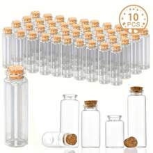 Tragbare Mini Flaschenlagerung, praktische korkverschlossene Glasgläser, hochdicht kompakte Glasflaschen