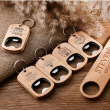 10 Pieces, 30 Pieces, And 50 Pieces Of Carved Wooden Bottle Openers, Suitable For Carving Pattern Names, Groomsmen Gifts, Wedding Party Gifts, Best Men's Gifts, And Essential Home Bottle Openers