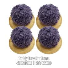 1 Skein Soft Faux Teddy Fur Yarn 100% Polyester Faux Fur Yarn Boucle Eyelash Cycle Yarn 50 Grams - Suitable For Diy Projects, Hand Bag, Jacket, Hat, Scarf & Other Home Textile Projects.
