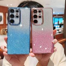 Sequins Popular TPU Plating Gradient Glitter Phone Case Is Suitable For Compatible With Samsung S25 S24 S23 S22 S21 A52 A53 A54 A55 A25 A35 A26 A36 A56 A14 A15 A16