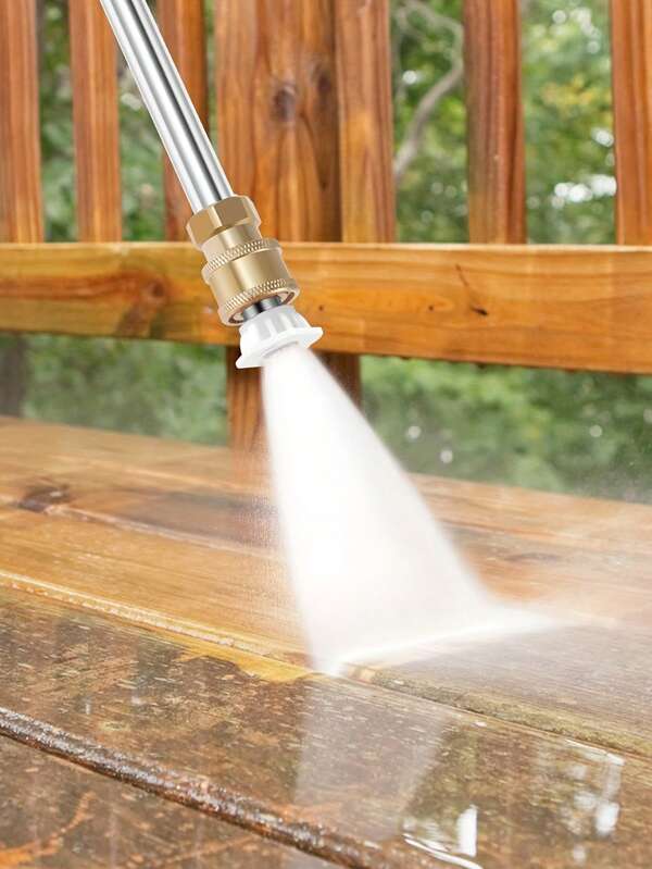 1 Heavy-Duty High-Pressure Cleaning Rod, Equipped With 2 Hose Nozzles - Multifunctional Gardening Hose Accessories, Suitable For Efficient Car And Yard Cleaning, Durable Aluminum Alloy Material, Multifunctional Watering Tool, Compatible With Most Water Guns, Gardening Watering