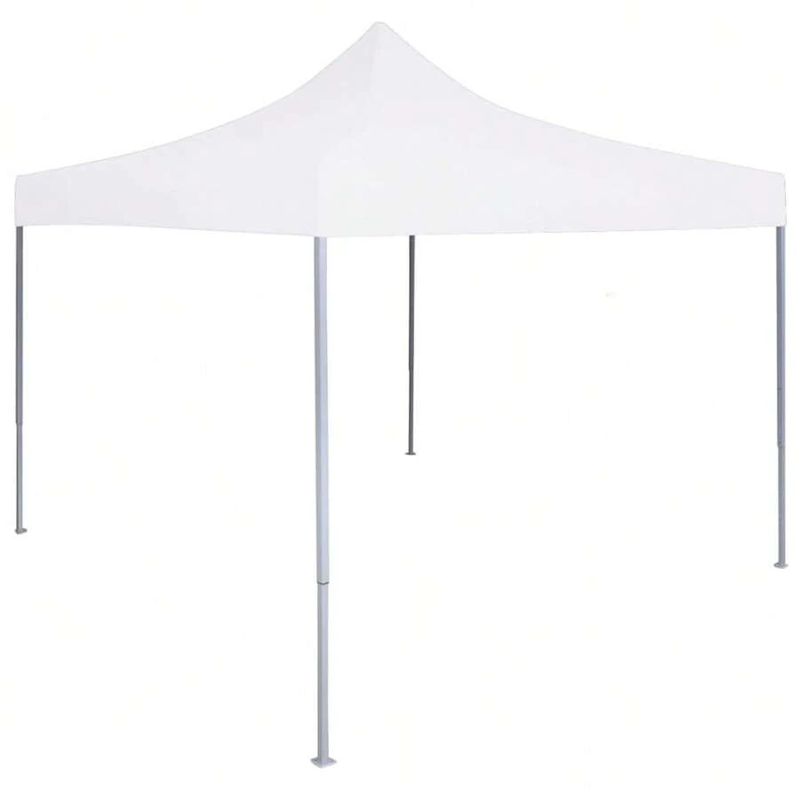 vidaXL Gazebo Professionale Pieghevole 3x3m Acciaio Bianco - Bianco - Visualizzare 1
