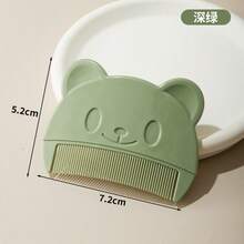 2 件套婴儿洗发水套装硅胶刷和梳子，头部清洁器（用于乳痂）和头发顺滑剂