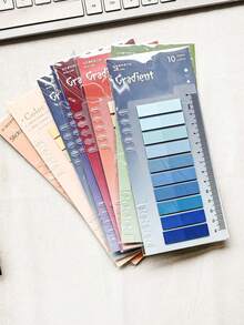 1400/1000/200 Miếng dán Morandi nhiều màu, Miếng dán đánh dấu học sinh, Miếng dán ghi chú văn phòng, Miếng dán ghi chú trong suốt PET, 200 Miếng/Tờ, Đồ dùng học tập, Quay lại trường - Nhiều màu - Xem 5