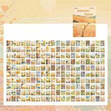 Aesthetic Collage Stickers - Themed For Spring, Summer, Autumn, Winter, Featuring Floral, Nature, And Urban Landscape Designs, Suitable For Magazines, Photo Albums, Stationery, Notebook Accessories | Seasonal Theme | Decorative Paper, Scrapbooking Supplies