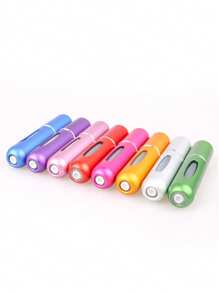 6pcs/Random Mini 5ml Aluminum Perfume Atomizer Stock Shiny/Matte Reusable Pocket Spray Bottle Back To School