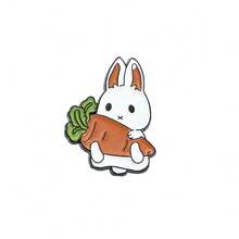 1/5pcs Cute Cartoon Rabbit, Tree, Leaf, Sunflower Enamel Brooches, Animal Badges Pins, Suitable For Daily Wear School Office Accessories Shirts Jacket Jewelry Christmas Halloween Clothes Pin Funny Teacher Gifts Costume Accessories Bag Charms - Multicolor - View 15