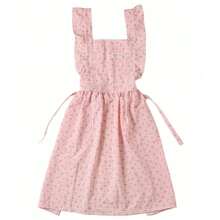 Sweet Princess Plaid Bubble Cotton Fabric Household Kitchen New Strap