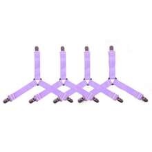 4 piezas de sujetadores de sábana triangular para el hogar, clips ajustables de fijación de sábana elástica para sofá/cama, faja de fijación de manteles, hebillas de sábana antideslizantes y anti-carreras