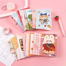 10 pièces/5 pièces/1 pièce Ensemble de mini-cahiers mignons de dessin animé, organiseur personnel avec couverture en papier, convient pour les fournitures de bureau, la papeterie pour étudiants, le petit cahier de poche portable, les fournitures scolaires, la rentrée scolaire