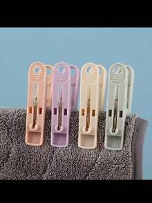 20 قطعة مشابك ملابس بلاستيكية صغيرة، مشابك تعليق الملابس المنزلية للملابس الداخلية والجوارب، مشابك بلاستيكية ملونة مقاومة للرياح - مشابك تجفيف - مشابك صغيرة متعددة الألوان - متعدد الألوان - مشاهدة 2