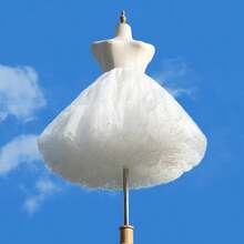 Women's Fluffy Tulle Petticoat Underskirt For Dresses Crinoline Puffy Slip Skirt Vintage Wedding Bridal Party Cosplay Lolita Fall Clothes For Women - White - View 9