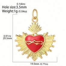 1pc Copper Micro-Inlaid Zirconia Devil Eye Dog Sun Shaped Pendant, DIY Bracelet Necklace Earrings Keychain Versatile Accessory - Multicolor - View 50